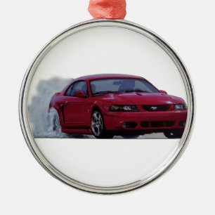 2004 Mustang Cobra Burnout Metal Tree Decoration