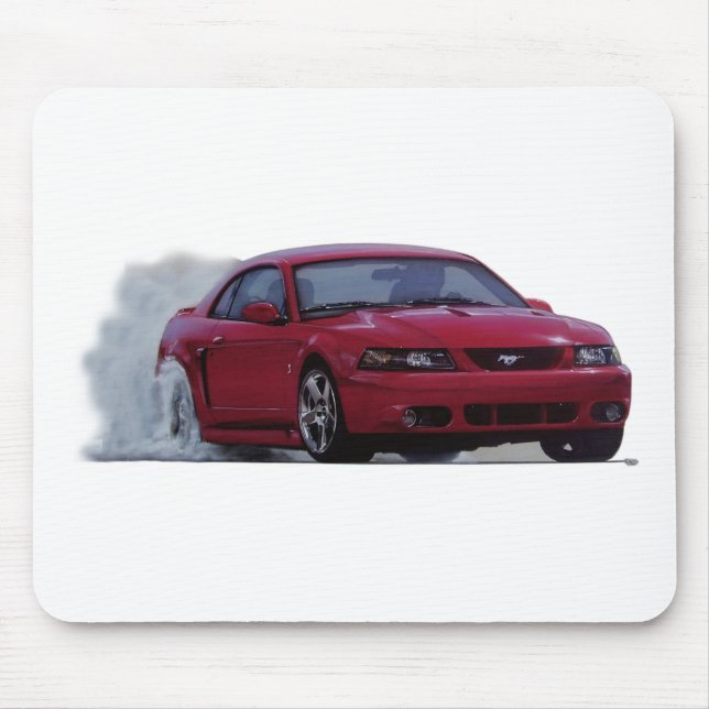 2004 Red Mustang Cobra Mouse Pad (Front)