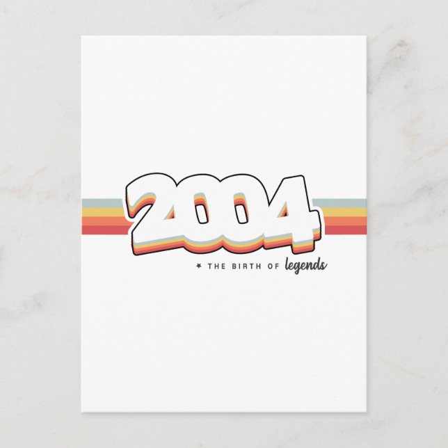 2004 The birth of legends Postcard (Front)