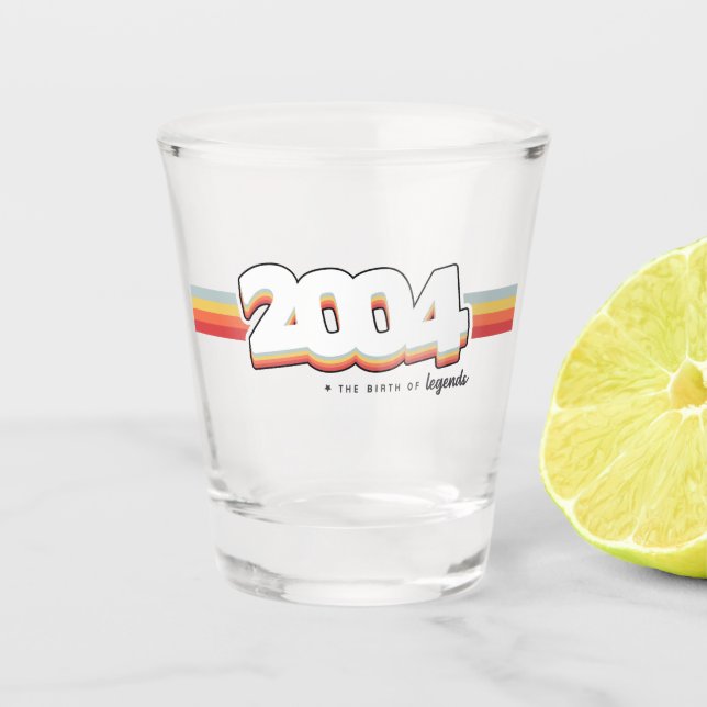 2004 The birth of legends Shot Glass (Front)