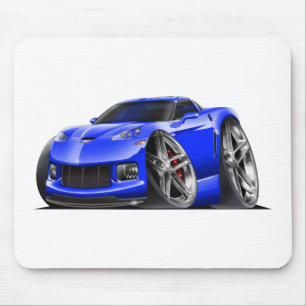 2005-09 Corvette Blue Car Mouse Pad