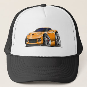 2005-09 Corvette Orange Car Trucker Hat