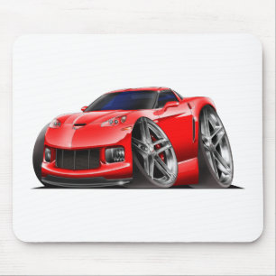 2005-09 Corvette Red Car Mouse Pad