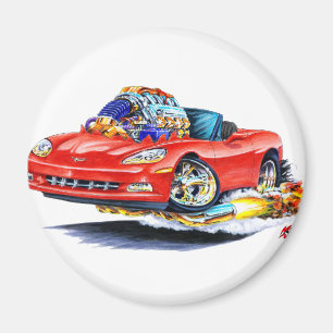 2005-10 Corvette Red Convertible Magnet