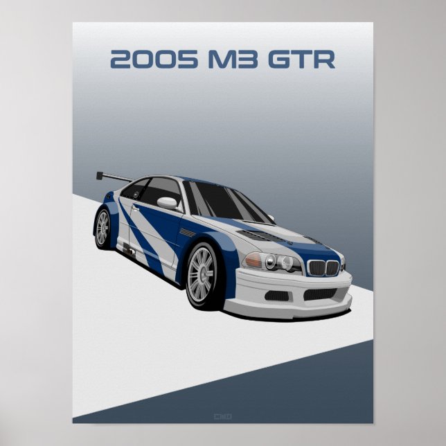 2005 M3 GTR racing car Poster (Front)