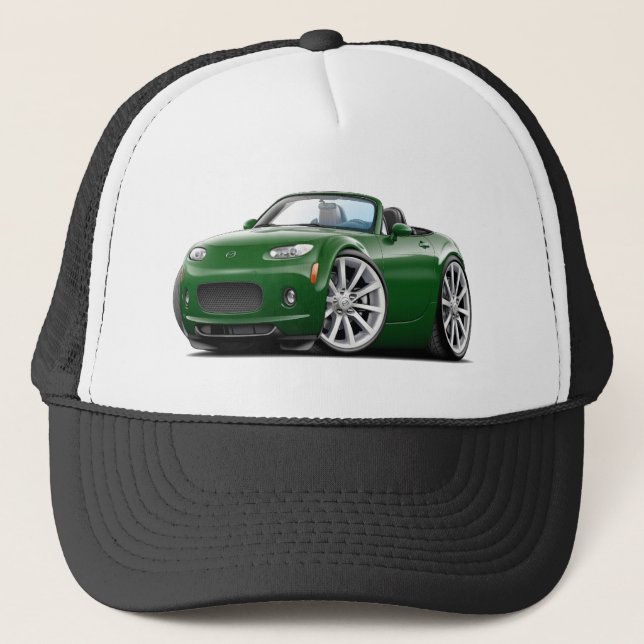 2006-08 Miata Green Car Trucker Hat (Front)