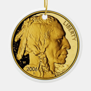 2006 American Buffalo Proof Gold Bullion Coin Ceramic Ornament