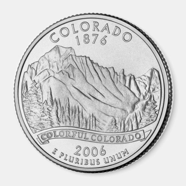 2006 Colorado State Quarter magnet (Front)