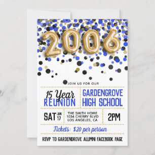 2006 High School College Reunion Invitation