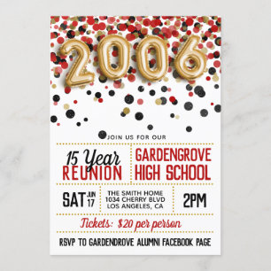 2006 High School College Reunion Invitation