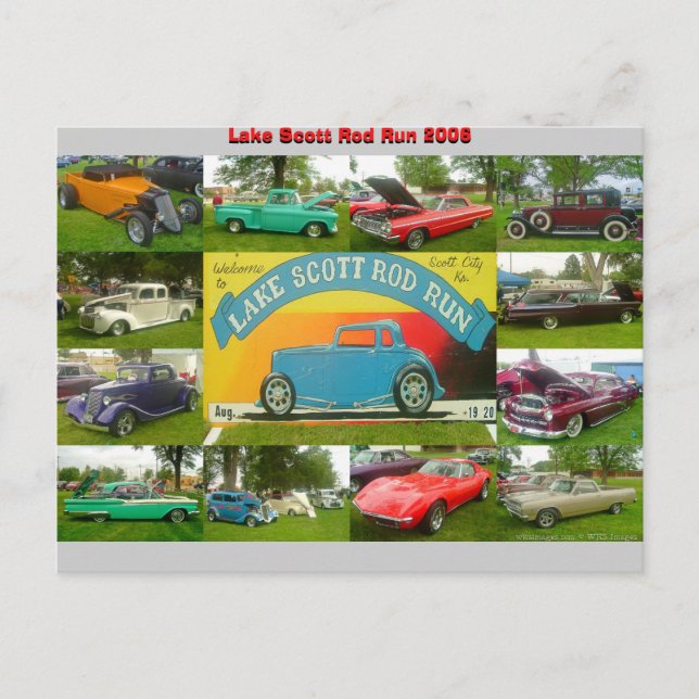 2006 Lake Scott Rod Run Postcard (Front)