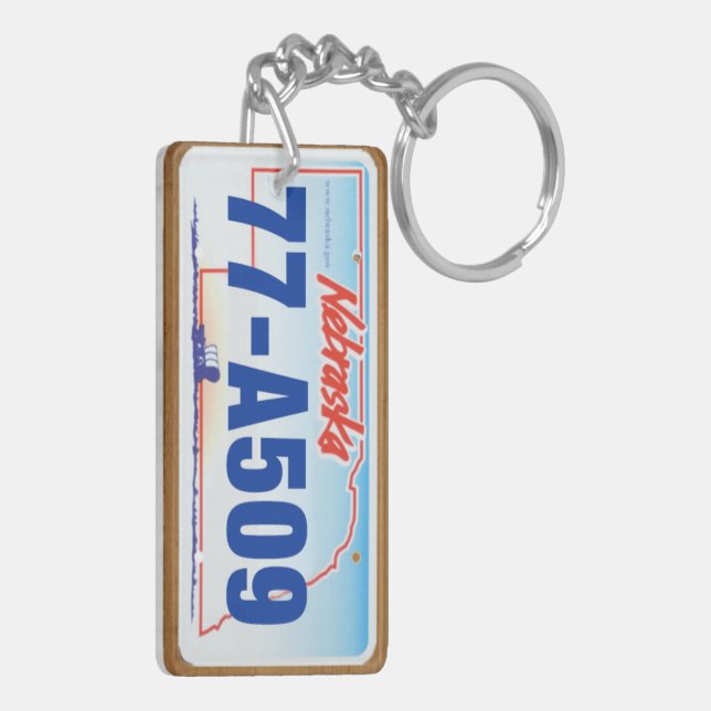 2006 Nebraska License Plate Keychain #2 (Back Left)