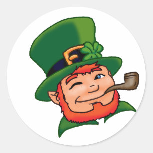2007-05-22-leprechaun classic round sticker