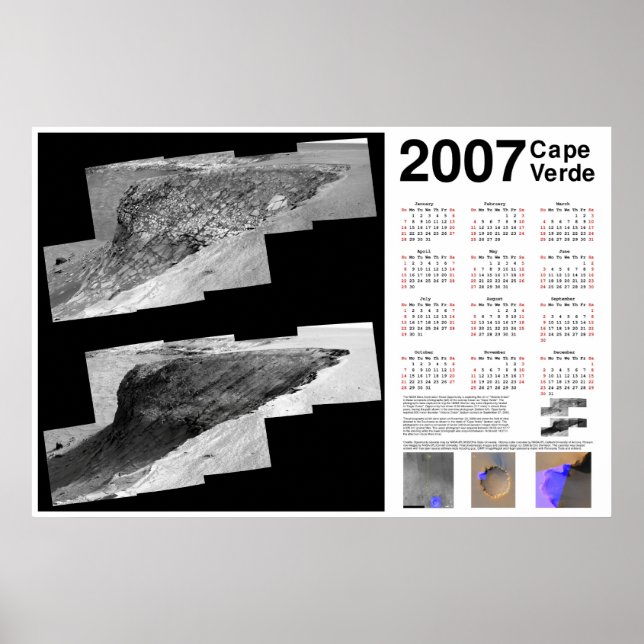 2007 Cape Verde (Mars) Calendar Poster (Front)