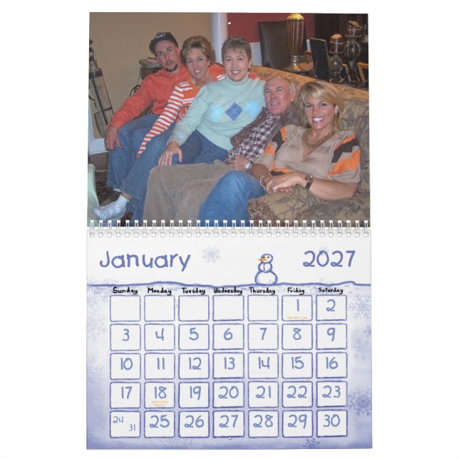 2007 Sims Family Calendar (Jan 2027)