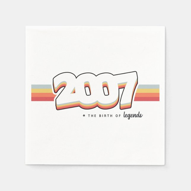 2007 The birth of legends Napkin (Front)