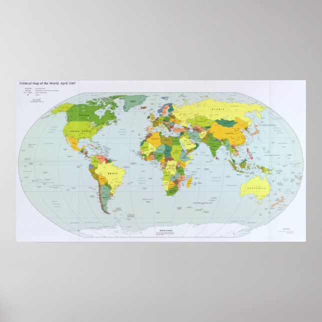 2007 World Map Poster (Front)