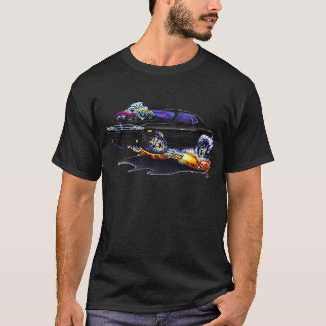 2008-10 Challenger Black Car T-Shirt (Front)