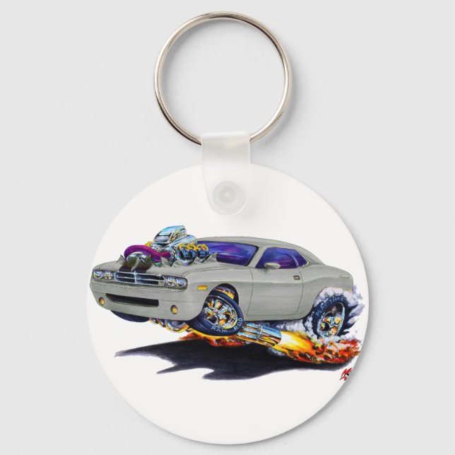 2008-10 Challenger Grey Car Key Ring (Front)