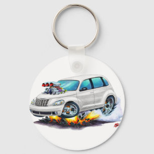 2008-10 PT Cruiser White Car Key Ring