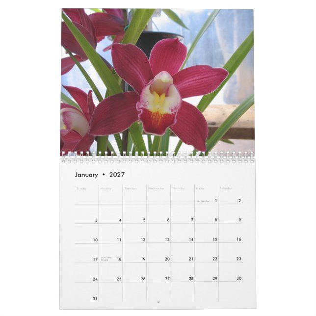 2008 A Year of Orchids Calendar (Jan 2027)