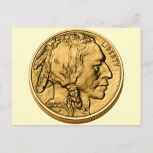 2008 American Buffalo Gold Bulion Coin Post Card