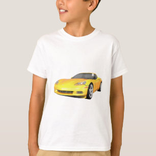 2008 Corvette: Sports Car: Yellow Finish: T-Shirt