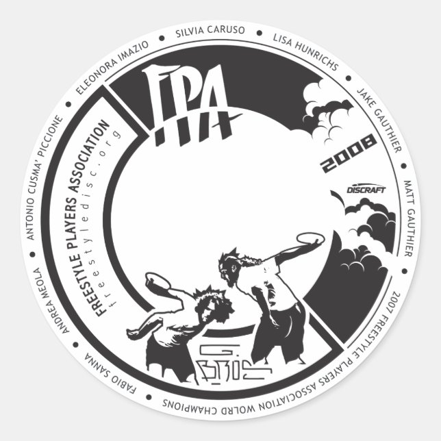 2008 Design Award [Stickers] Classic Round Sticker (Front)