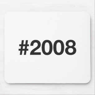 2008 Hashtag 17 Birthday Anniversary Mouse Pad