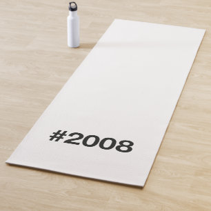 2008 Hashtag 17 Birthday Anniversary Yoga Mat
