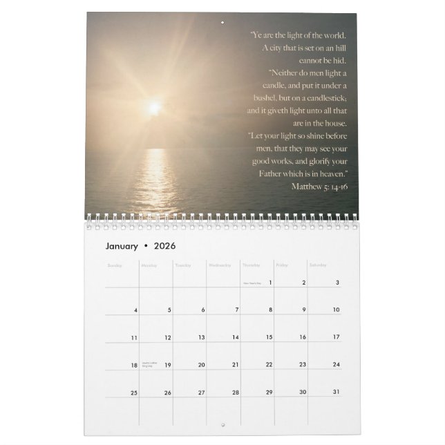 2008 Scripture Calendar (Jan 2026)
