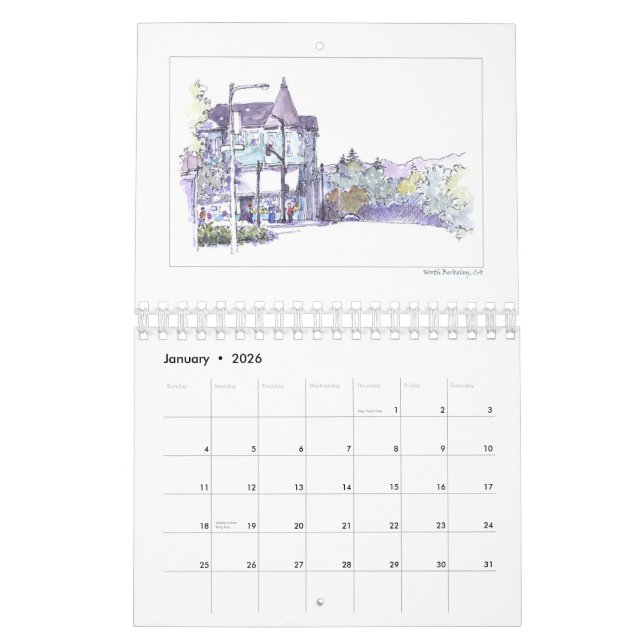 2008 Sketch Calendar (Jan 2026)