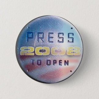 2008OBAMAPRESS 6 CM ROUND BADGE