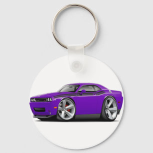 2009-11 Challenger RT Purple-Black Car Key Ring