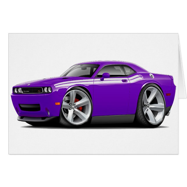 2009-11 Challenger RT Purple-White Car (Front Horizontal)