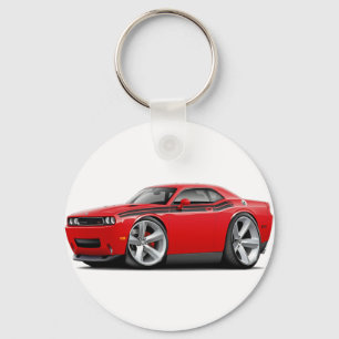 2009-11 Challenger RT Red-Black Car Key Ring
