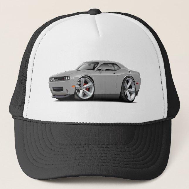 2009-11 Challenger RT Silver Car Trucker Hat (Front)