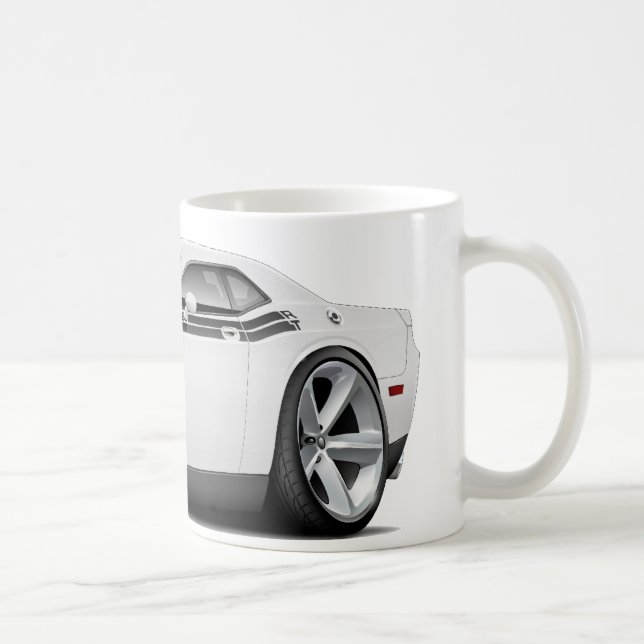 2009-11 Challenger RT White-Black Car Coffee Mug (Right)