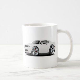 2009-11 Challenger RT White Car Coffee Mug