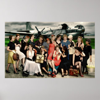 2009 Atomic Bombshells Team Photo Poster