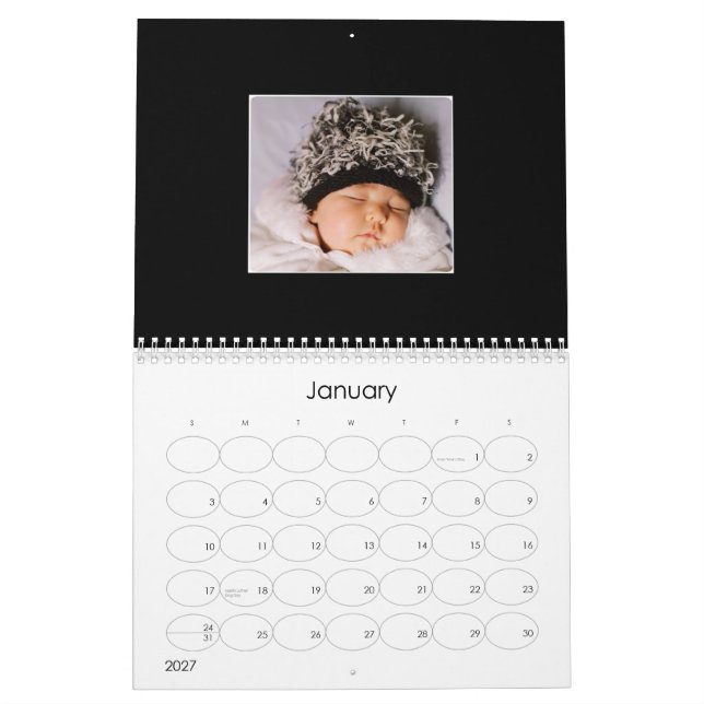2009 Baby Calendar (Jan 2027)