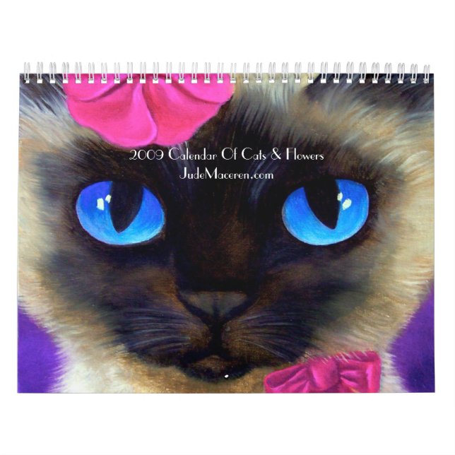 2009 Calendar Cats & Flowers Paint... - Customised (Cover)