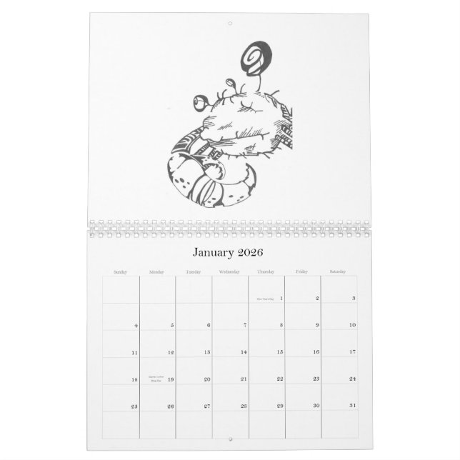 2009 Creature Calendar (Jan 2026)