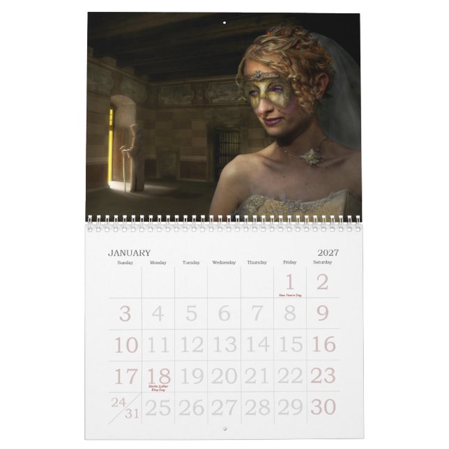 2009 Digital Art - Calendar (Jan 2027)
