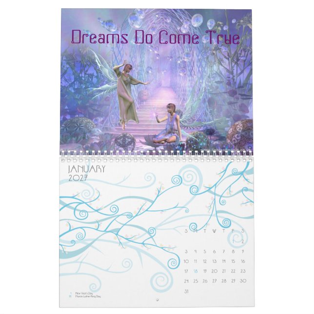 2009 Fairy Calandar Calendar (Jan 2027)