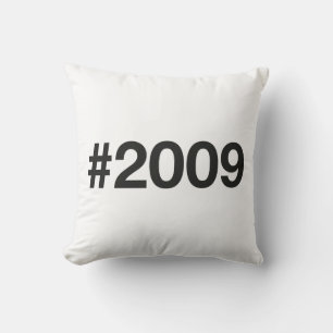 2009 Hashtag 16 Birthday Anniversary Cushion