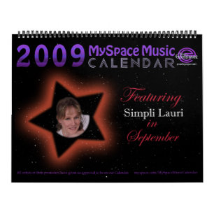 2009 MYSPACE MUSIC CALENDAR featuring SIMPLI LAURI
