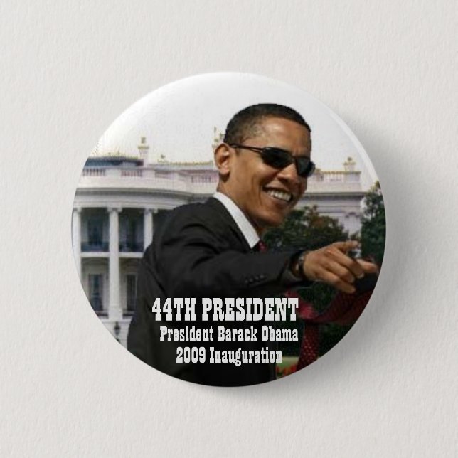 2009 obama inauguration 6 cm round badge (Front)