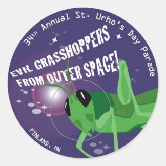 2009 St. Urho's Day Classic Round Sticker