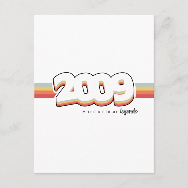 2009 The birth of legends Postcard (Front)